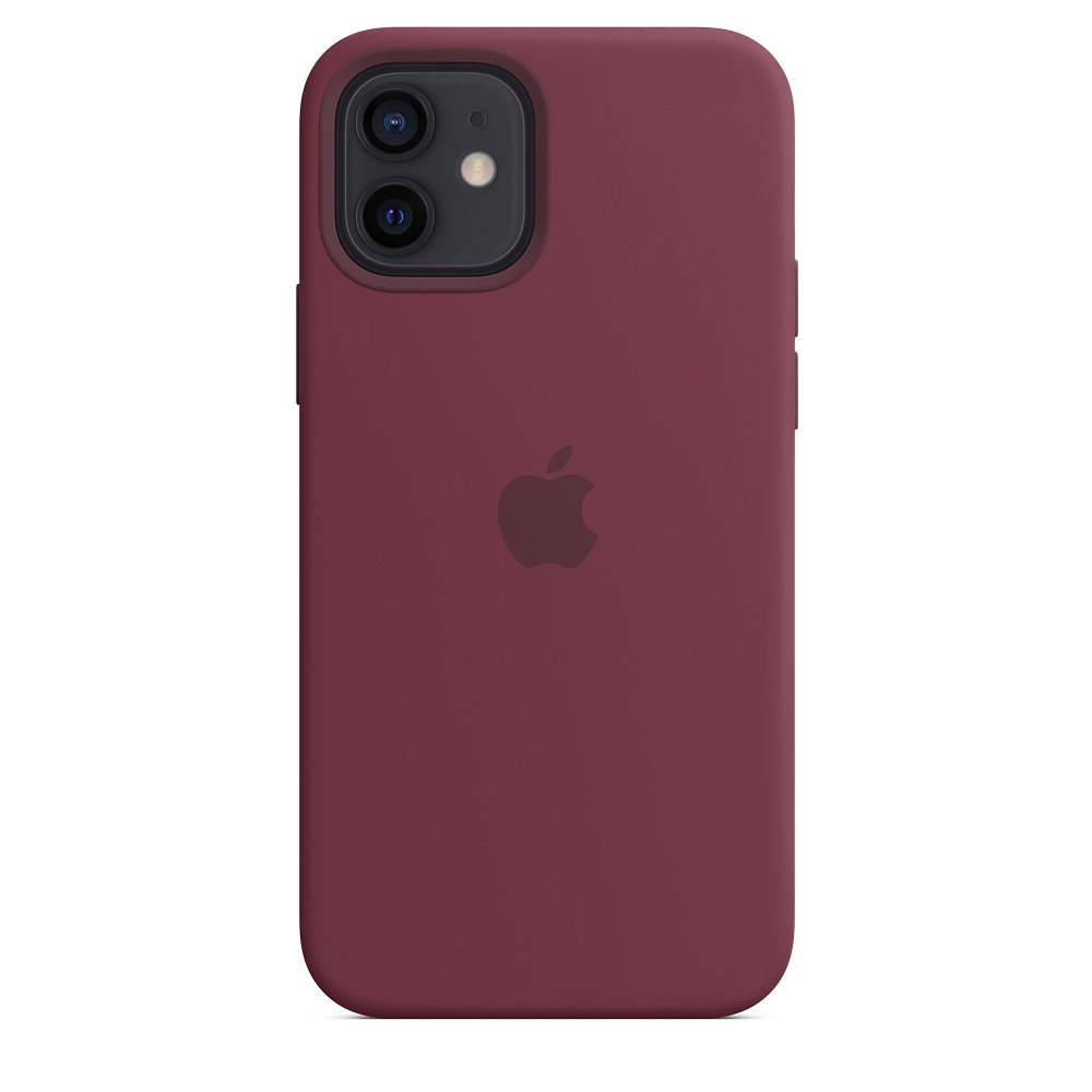 Силиконовый чехол Apple iPhone 12/12 Pro Silicone Case with MagSafe - Plum (MHL23ZE/A) для iPhone 12/12 Pro