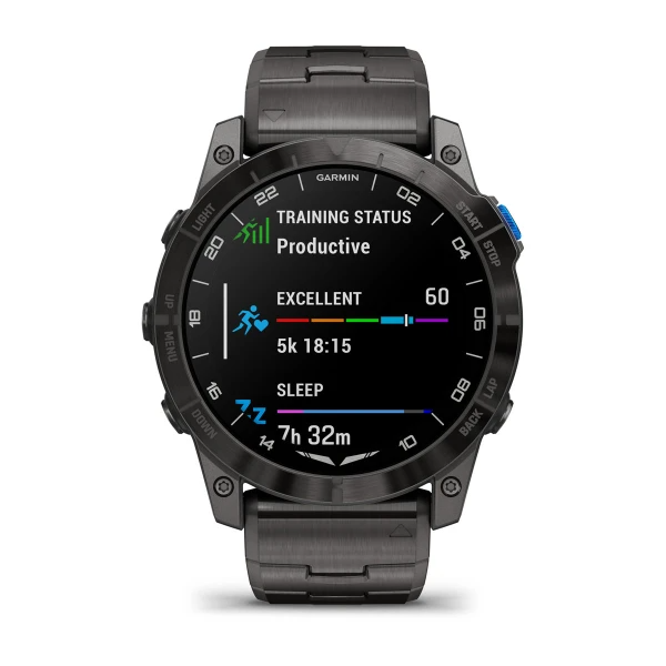 Умные часы Garmin D2 Mach 1 Pro Aviator smartwatch with vented titanium bracelet (010-02804-81)
