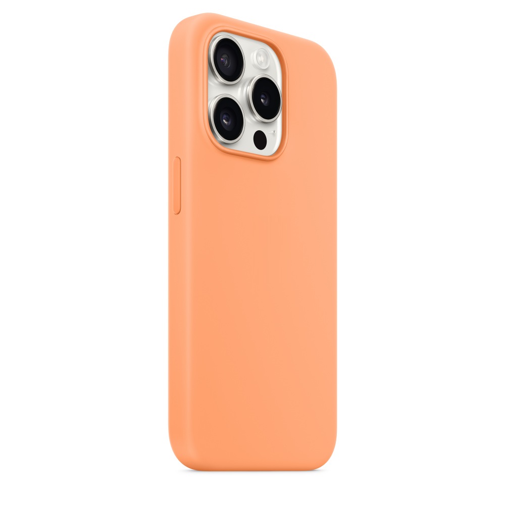 Силиконовый чехол Naturally Silicone Case with MagSafe Orange Sorbet для iPhone 15 Pro