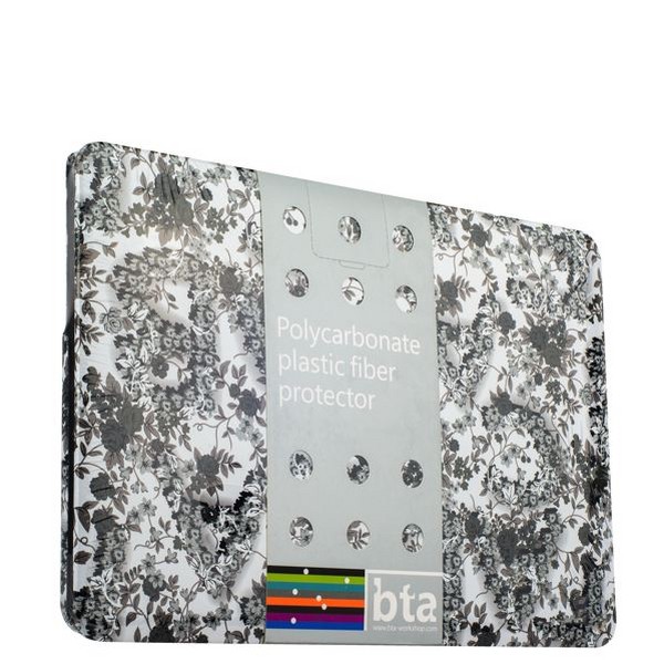 Чехол-накладка BTA-Workshop Gray Flowers для MacBook Pro Retina 15