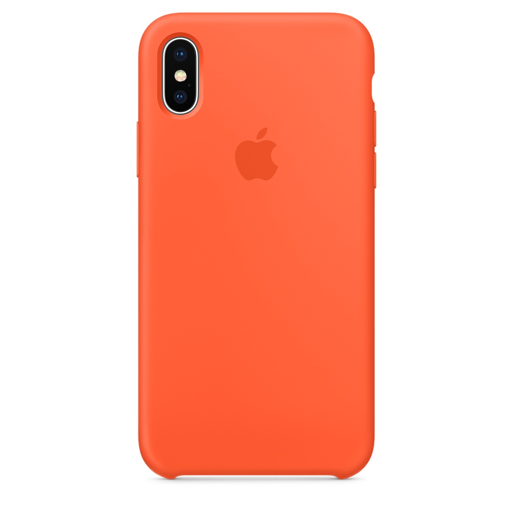 Силиконовый чехол Apple iPhone X Silicone Case - Spicy Orange (MR6F2ZM/A) для iPhone X