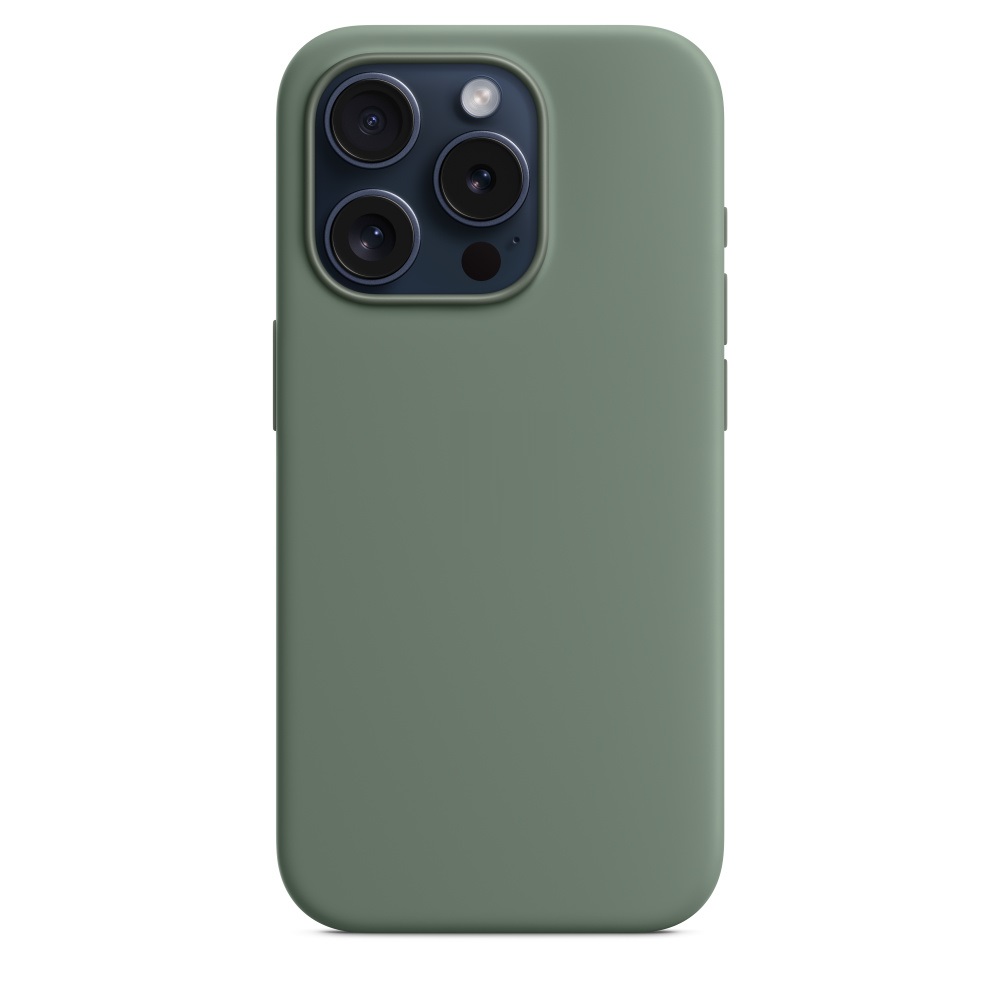Силиконовый чехол Naturally Silicone Case with MagSafe Cypress для iPhone 15 Pro