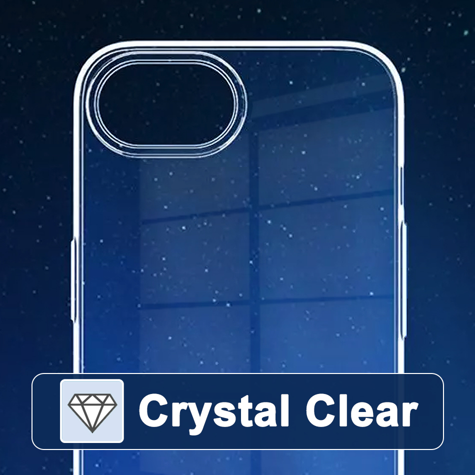 Силиконовый чехол прозрачный для iPhone 16