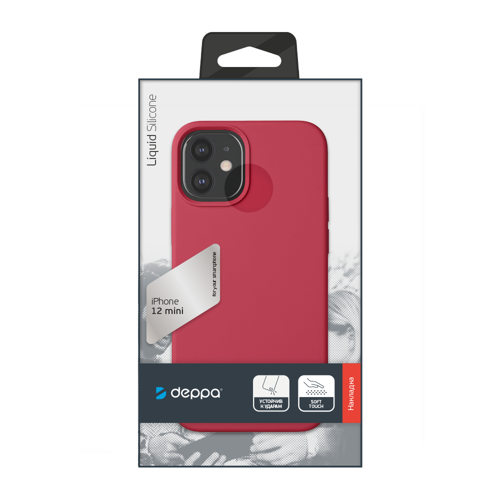 Чехол Deppa Liquid Silicone Case Red (87786) для Apple iPhone 12 mini