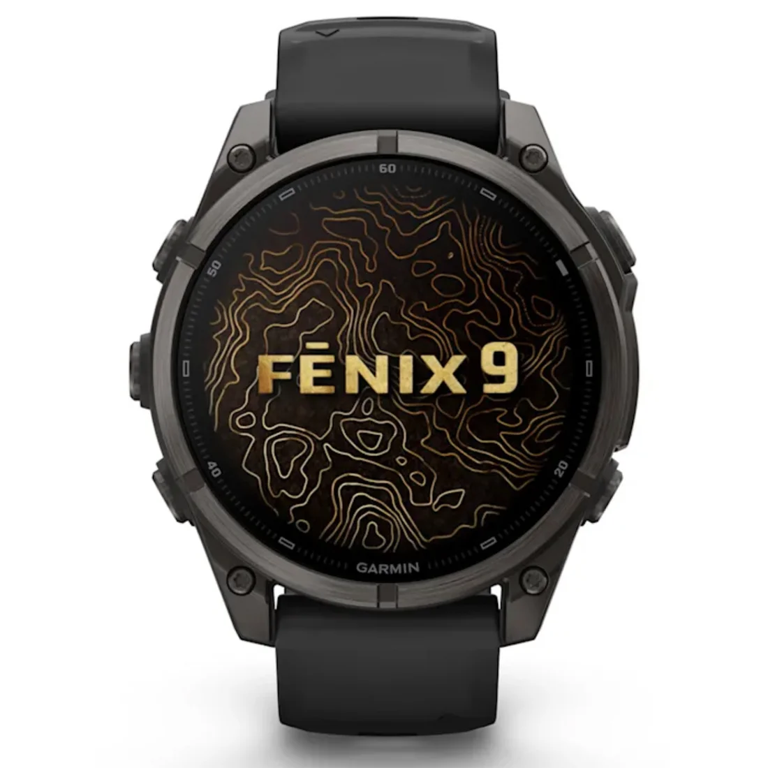 Умные часы Garmin fenix 9 - 47 mm Carbon Gray DLC Titanium with Black/Pebble Grey Silicone Band (010-04762-11)