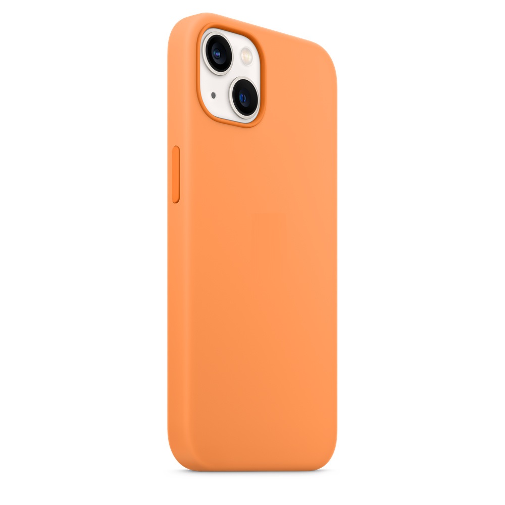 Силиконовый чехол Naturally Silicone Case with MagSafe Marigold для iPhone 13