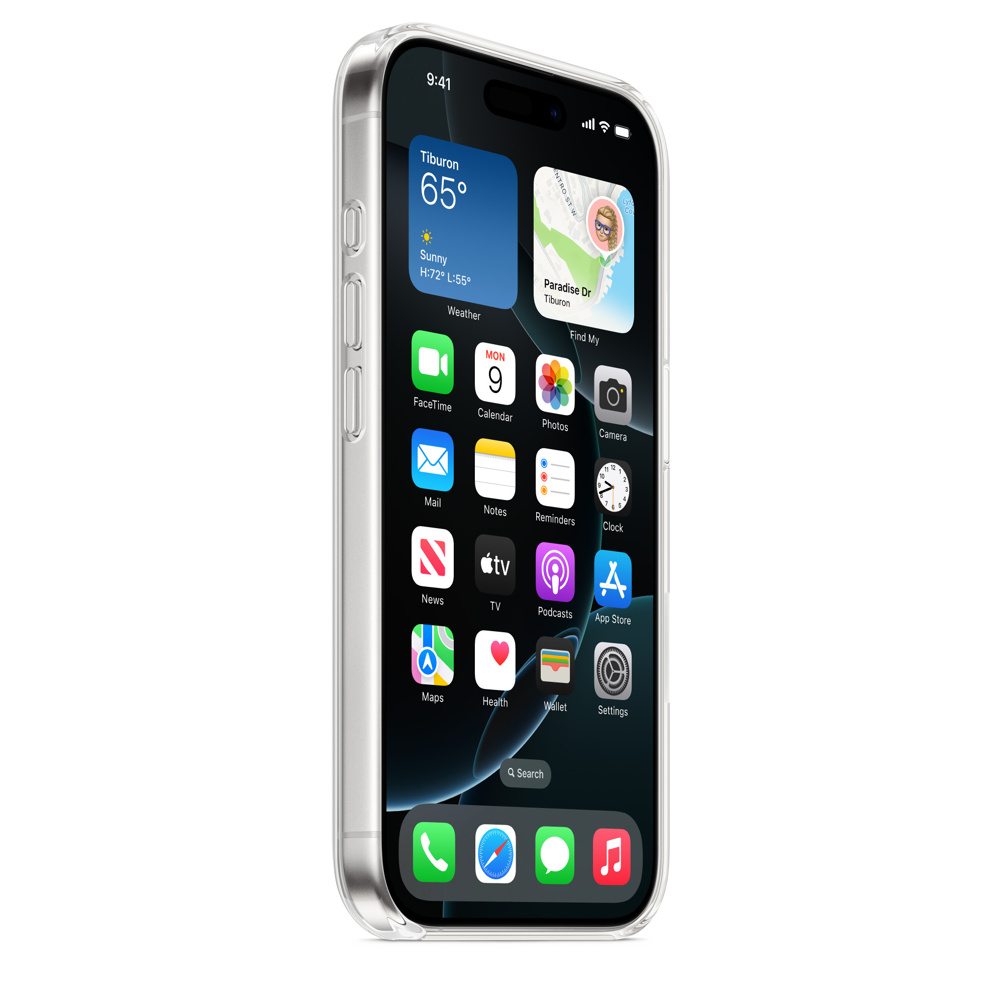 Пластиковый чехол Naturally Clear Case with MagSafe для iPhone 16 Pro