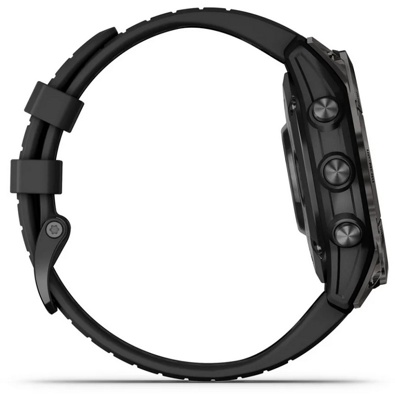 Умные часы Garmin fenix 7 Pro – Sapphire Solar Edition Carbon Gray DLC Titanium with Black Band (010-02777-11)