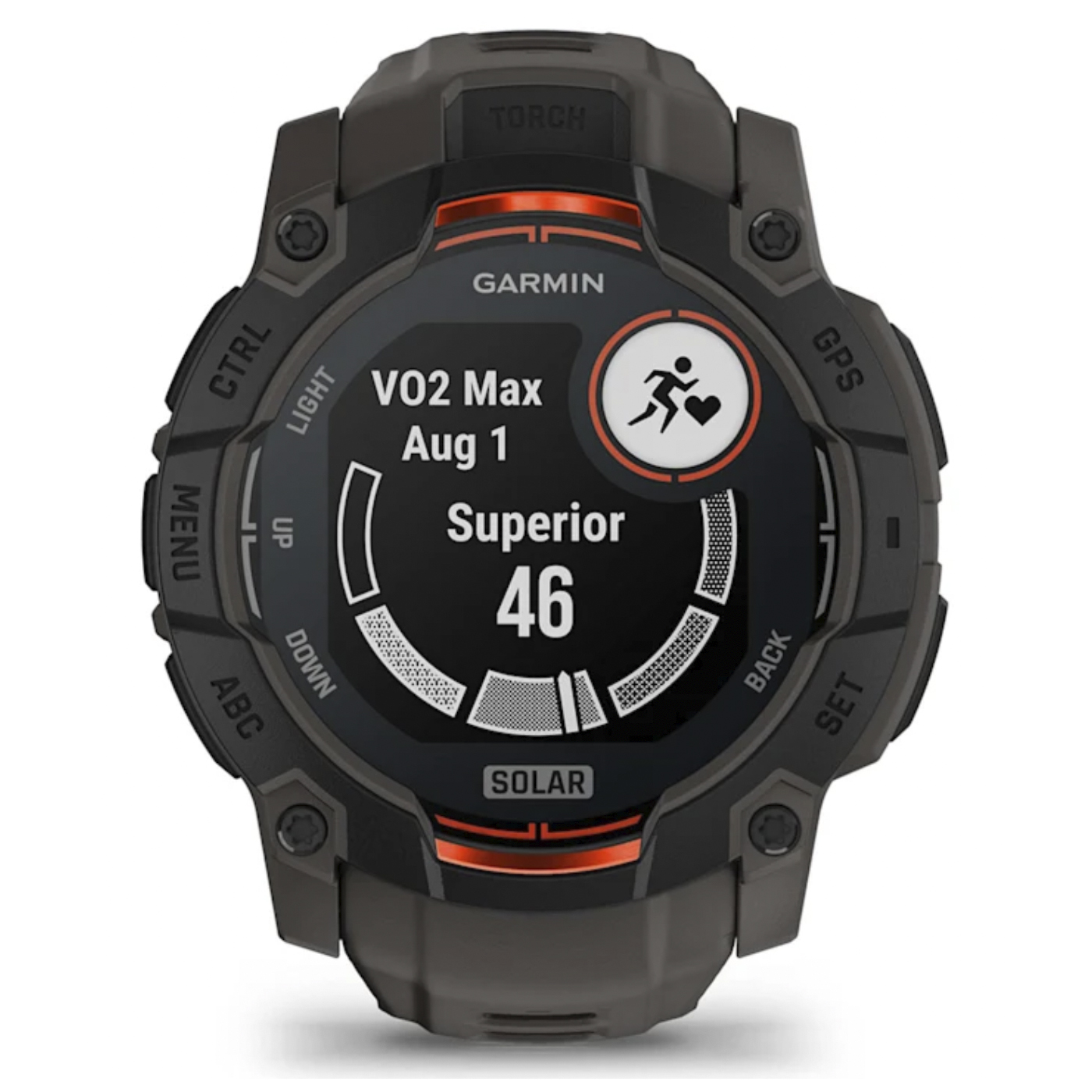 Умные часы Garmin Instinct 3 – 50 mm, Solar Black with Charcoal Band (010-02935-00)