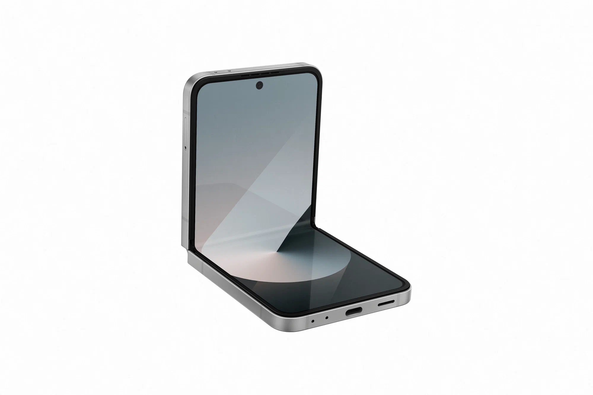 Смартфон Samsung Galaxy Z Flip6 12/256 ГБ, Dual: nano SIM + eSIM, Silver Shadow