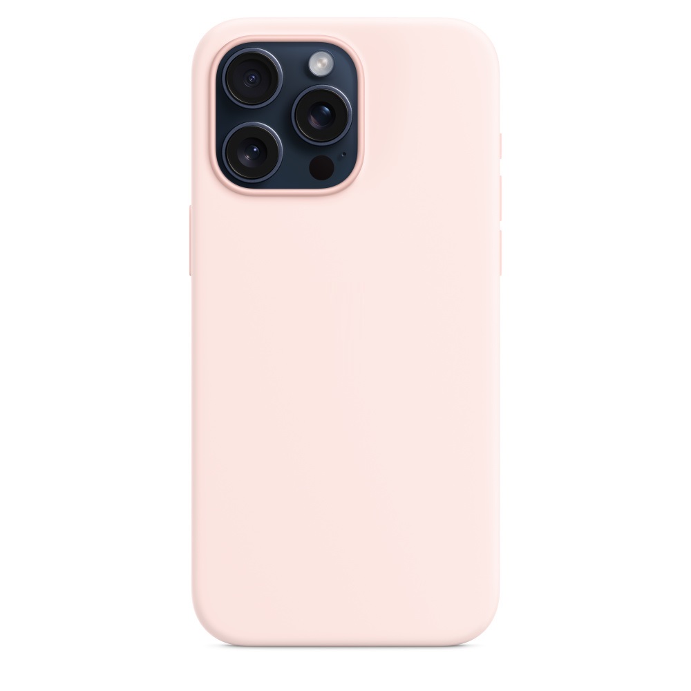Силиконовый чехол Naturally Silicone Case with MagSafe Light Pink для iPhone 15 Pro Max