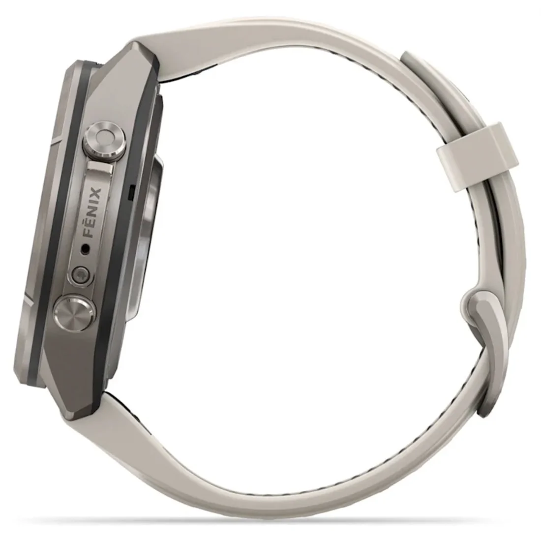 Умные часы Garmin fenix 9 Pro - 43 mm inReach Titanium with Fog Grey Silicone Band (010-04335-81)