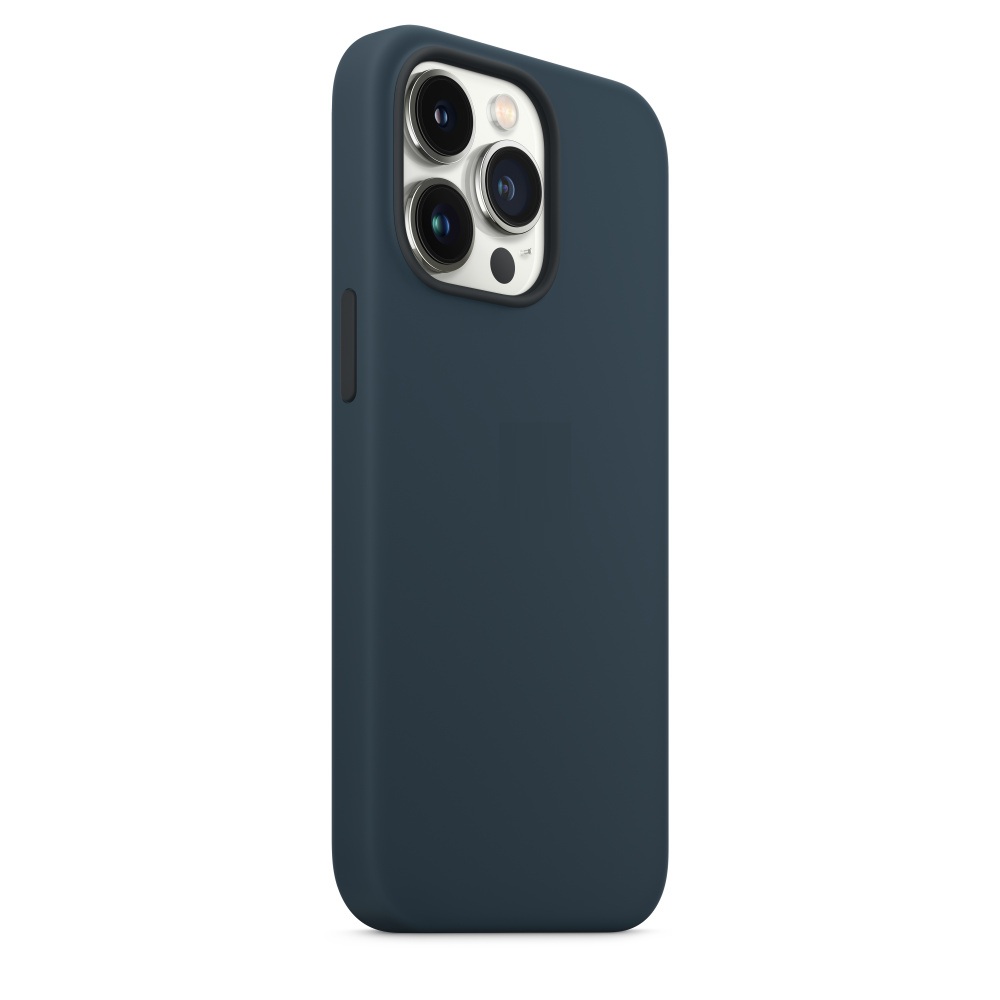 Силиконовый чехол Naturally Silicone Case with MagSafe Abyss Blue для iPhone 13 Pro