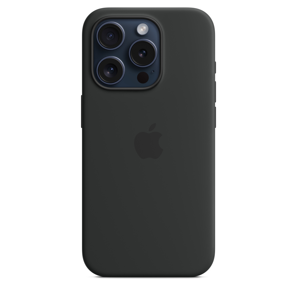 Силиконовый чехол Apple iPhone 15 Pro Silicone Case with MagSafe - Black (MT1A3ZM/A) для iPhone 15 Pro