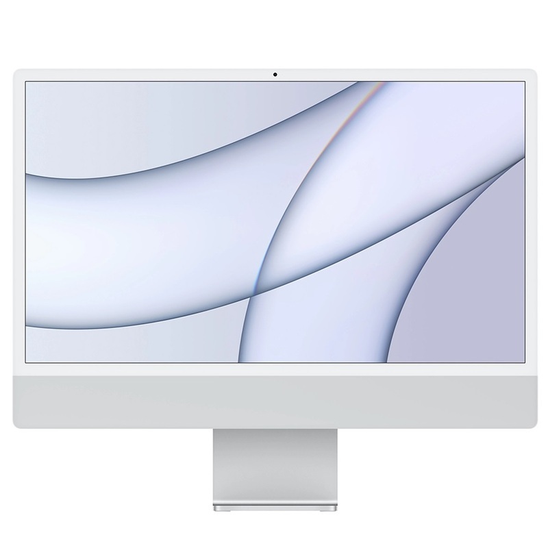 23.5 Моноблок Apple iMac 24 2021 г. MGPC3, 4480x2520, Apple M1 2.064 ГГц, RAM 8 ГБ, SSD 256 ГБ, Apple M1 8-Core, MacOS, серебристый
