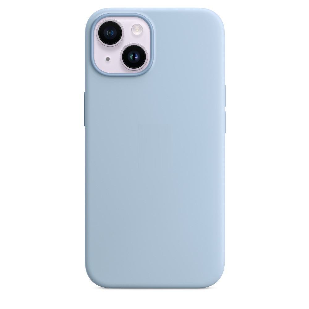 Силиконовый чехол Naturally Silicone Case with MagSafe Sky для iPhone 14