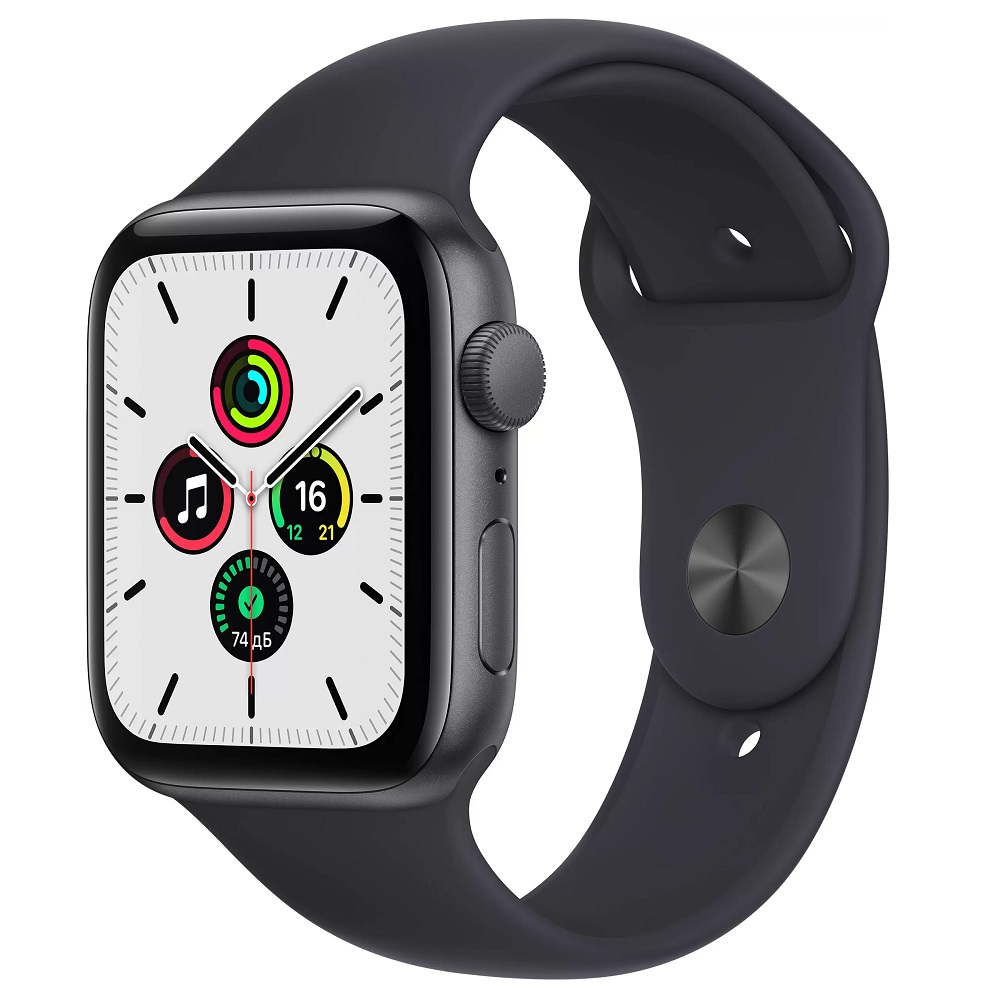 Часы Apple Watch Series SE GPS 44mm Aluminum Case with Sport Band (MKQ63) (Space Grey Aluminium Case with Midnight Sport Band)