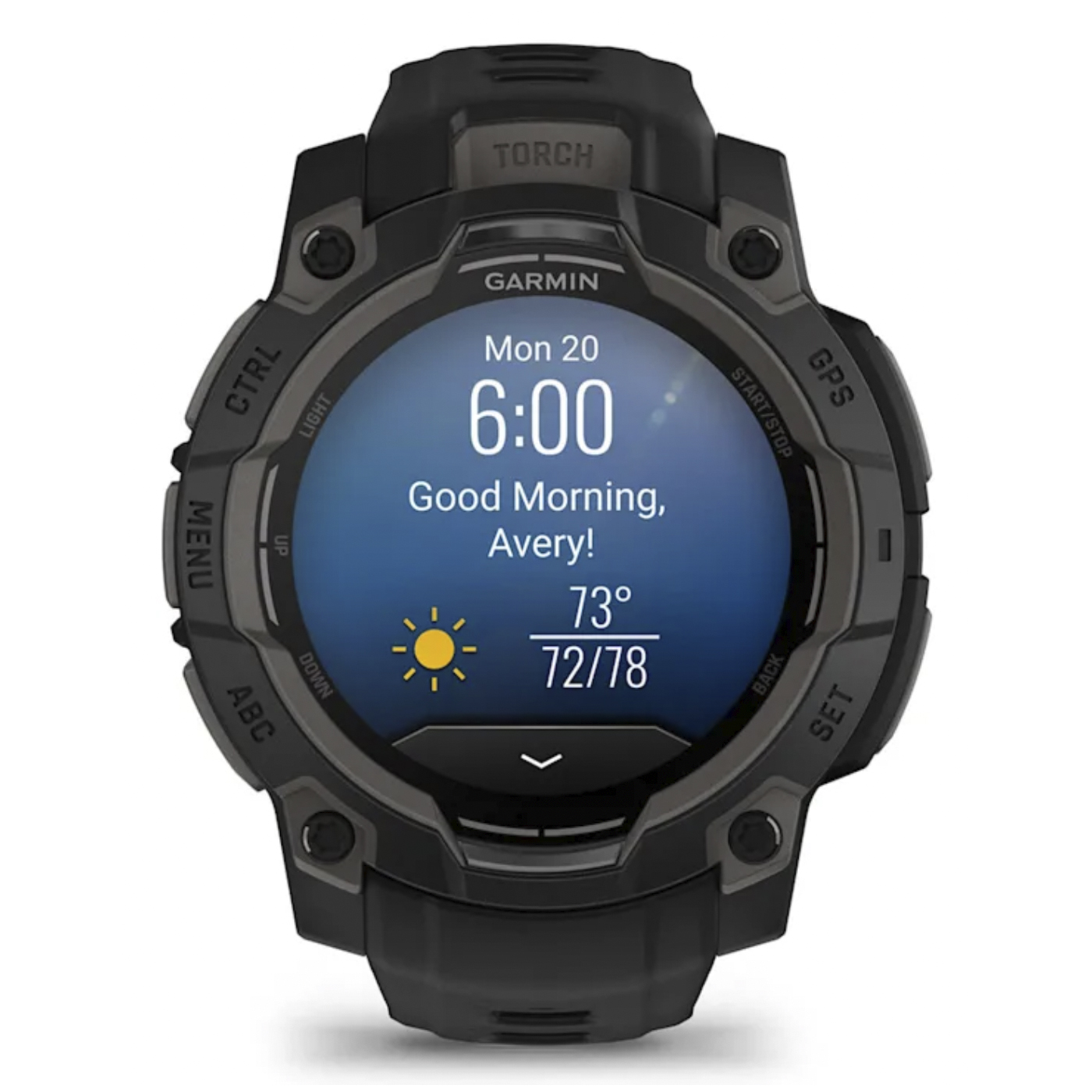 Умные часы Garmin Instinct 3 – 45 mm, AMOLED Black with black band (010-02936-00)