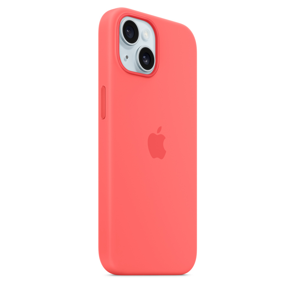 Силиконовый чехол Apple iPhone 15 Silicone Case with MagSafe - Guava (MT0V3ZM/A) для iPhone 15