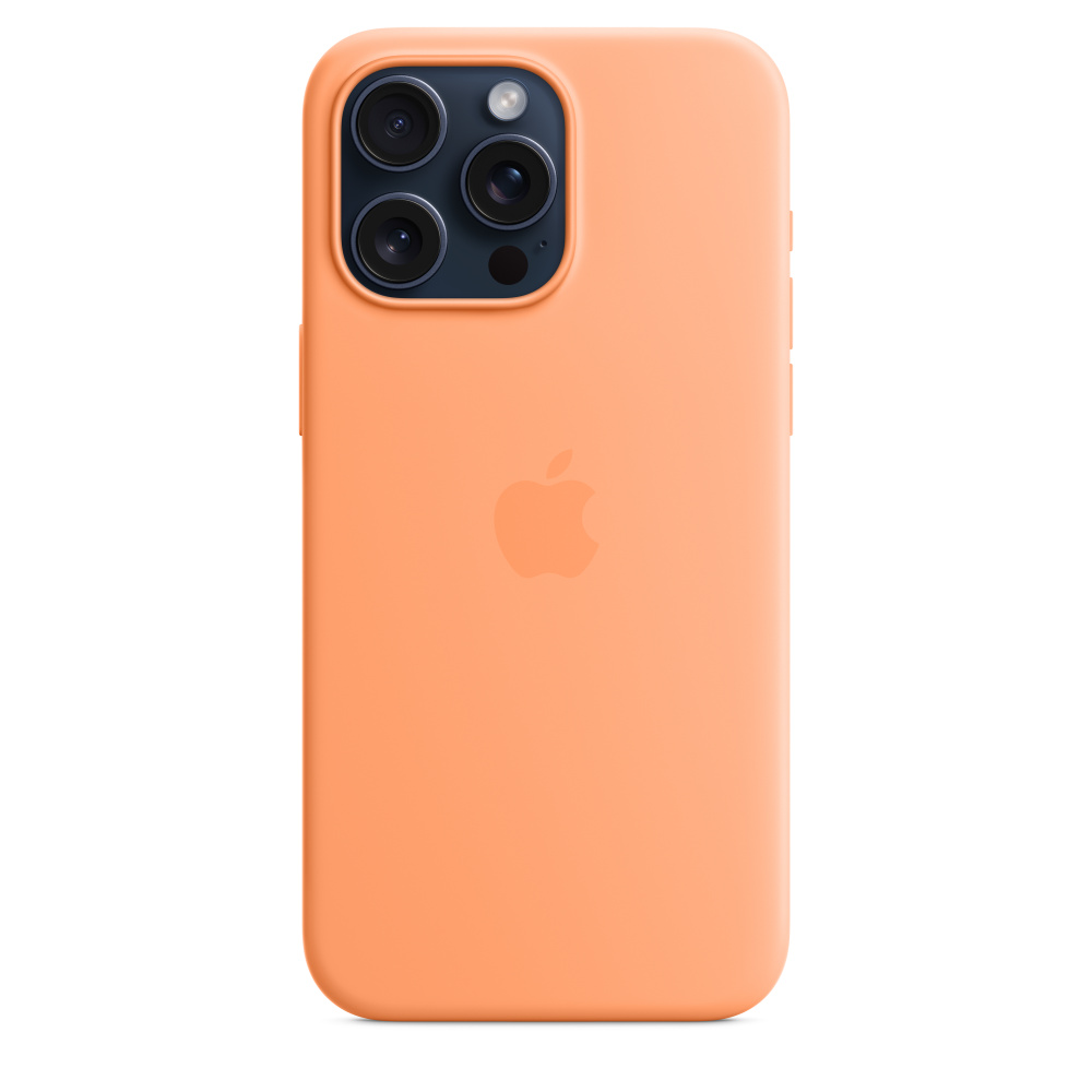 Силиконовый чехол Apple iPhone 15 Pro Max Silicone Case with MagSafe - Orange Sorbet (MT1W3ZM/A) для iPhone 15 Pro Max