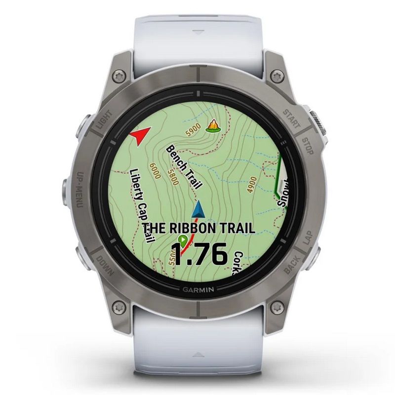 Умные часы Garmin epix Pro (Gen 2) – Sapphire Edition - 51 mm Titanium with Whitestone Band (010-02804-11)