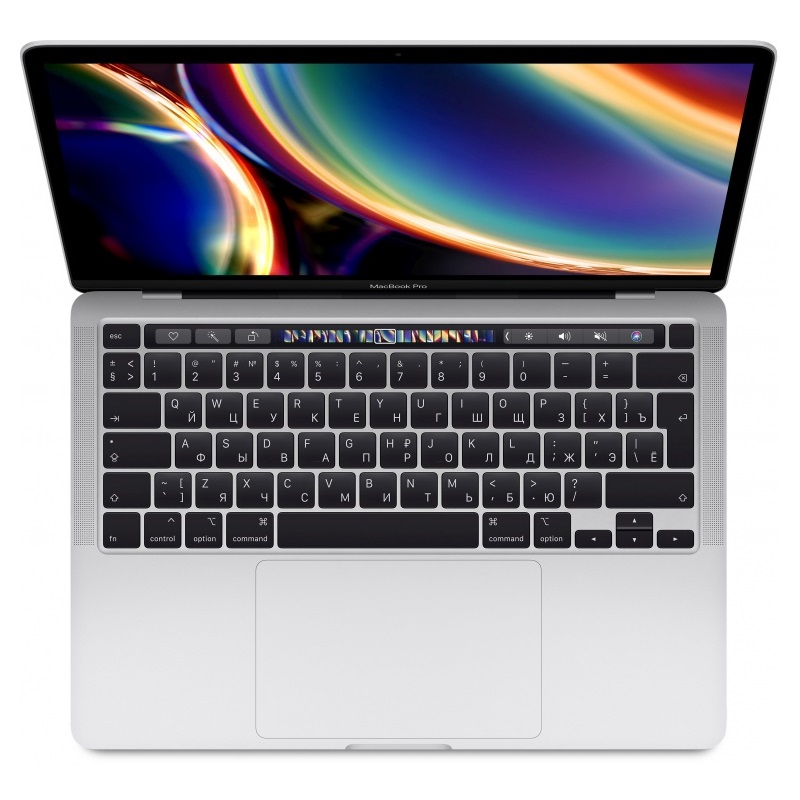 Ноутбук Apple MacBook Pro 13 дисплей Retina с технологией True Tone Mid 2020 Silver (MXK62RU/A) (Intel Core i5 1400MHz/13.3/2560x1600/8GB/256GB SSD/DVD нет/Intel Iris Plus Graphics 645/Wi-Fi/Bluetooth/macOS)