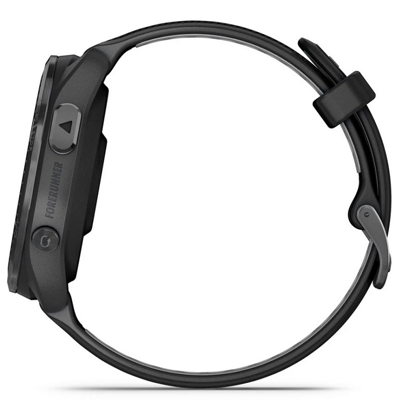Умные часы Garmin Forerunner 965 Carbon Grey DLC Titanium Bezel with Black Case and Black/Powder Grey Silicone Band (010-02809-10)
