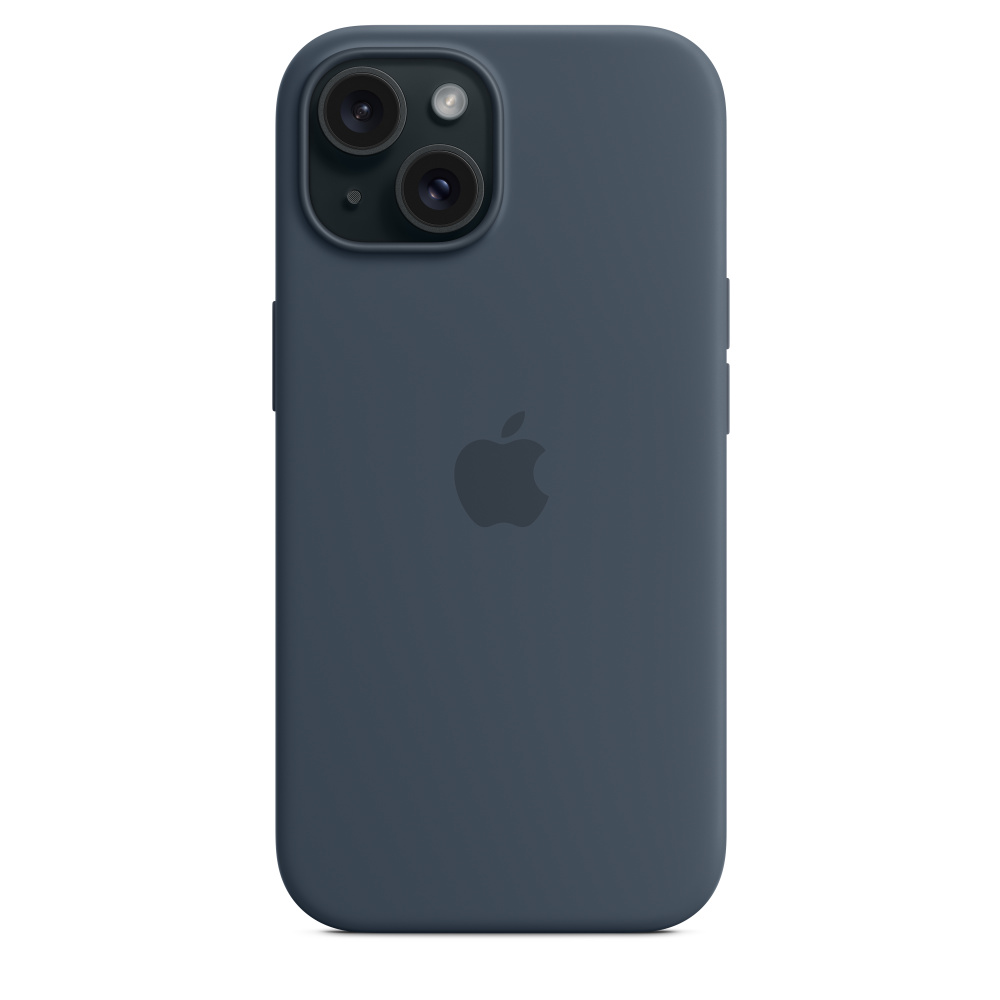 Силиконовый чехол Apple iPhone 15 Silicone Case with MagSafe - Storm Blue (MT0N3ZM/A) для iPhone 15