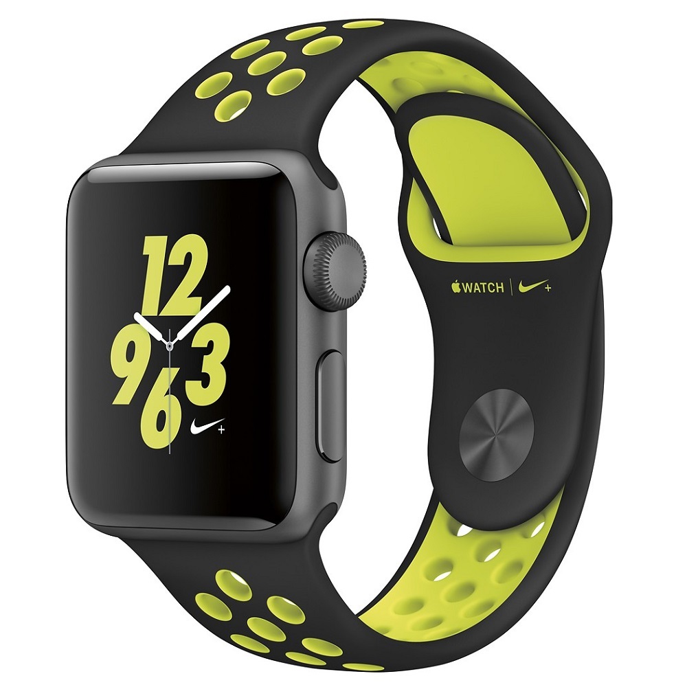 Часы Apple Watch Series 2 38mm (Space Gray Aluminum Case with Black/Volt Nike Sport Band)