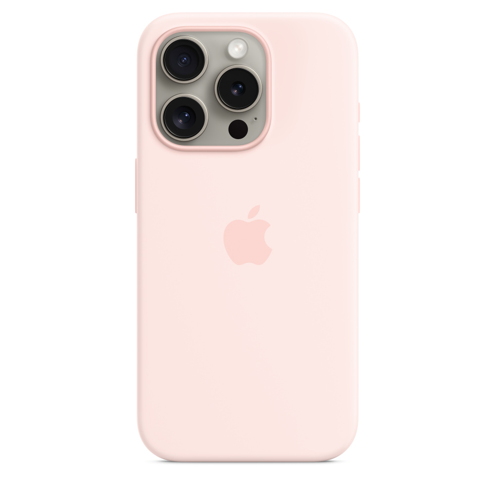 Силиконовый чехол Apple iPhone 15 Pro Silicone Case with MagSafe - Light Pink (MT1F3ZM/A) для iPhone 15 Pro