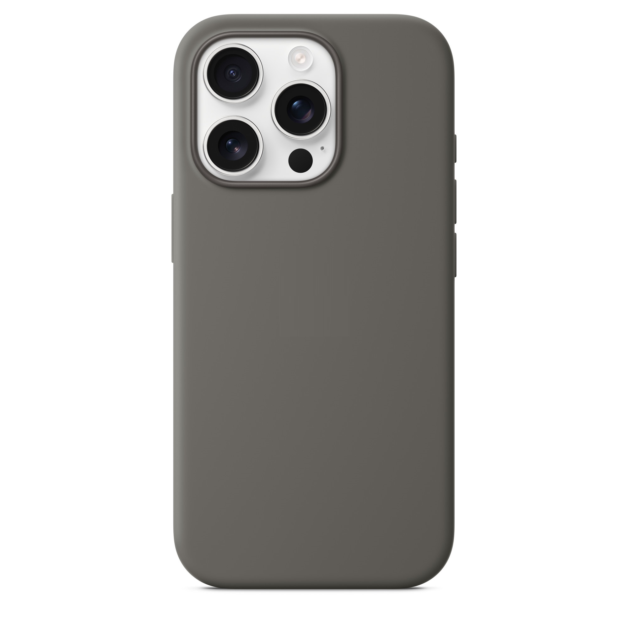Силиконовый чехол Naturally Silicone Case with MagSafe Stone Gray для iPhone 16 Pro