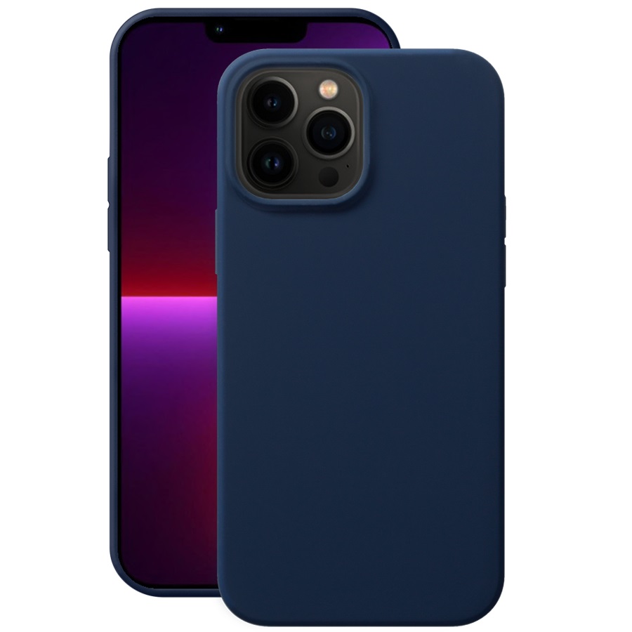 Чехол Deppa Case Liquid Silicone Pro Blue Graphite (88104) для Apple iPhone 13 Pro Max