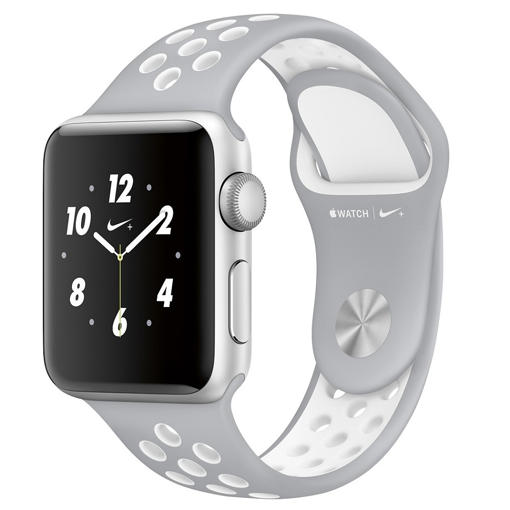 Часы Apple Watch Series 2 38mm (Silver Aluminum Case with Flat Silver/White Nike Sport Band)