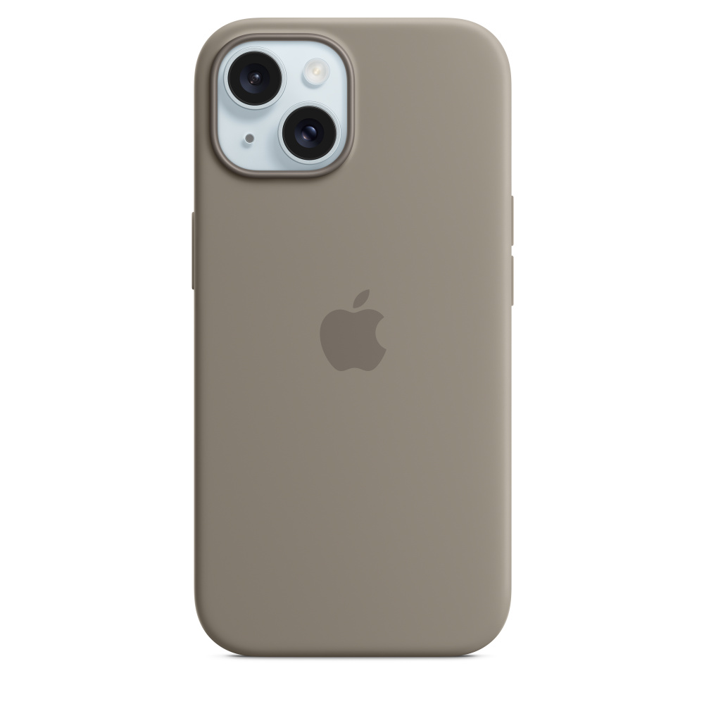 Силиконовый чехол Apple iPhone 15 Silicone Case with MagSafe - Clay (MT0Q3ZM/A) для iPhone 15