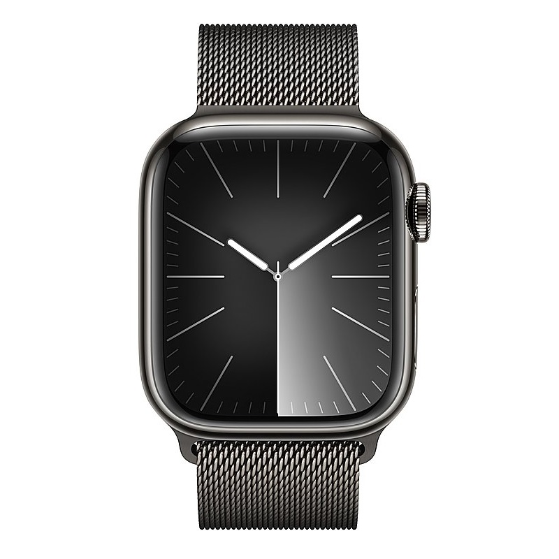 Умные часы Apple Watch Series 9 GPS + Cellular, 41mm Graphite Stainless Steel Case with Graphite Milanese Loop