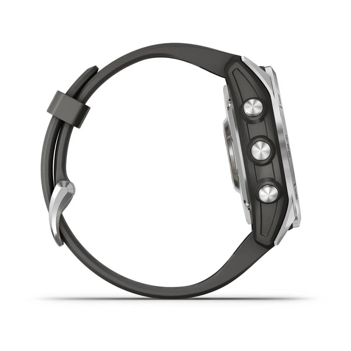 Умные часы Garmin fenix 7S – Standard Edition Silver with Graphite Band (010-02539-01)