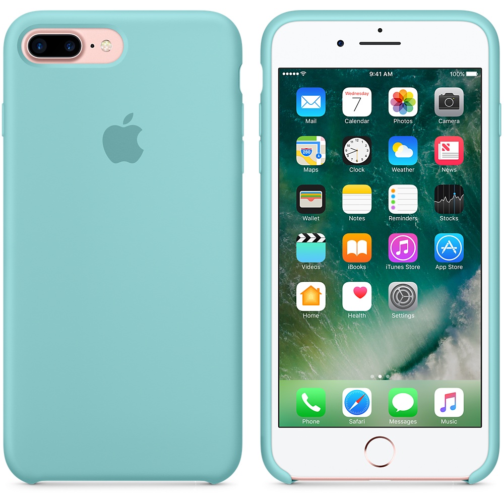 Силиконовый чехол Apple iPhone 7 Plus Silicone Case Sea Blue (MMQY2ZM/A) для iPhone 7 Plus/iPhone 8 Plus