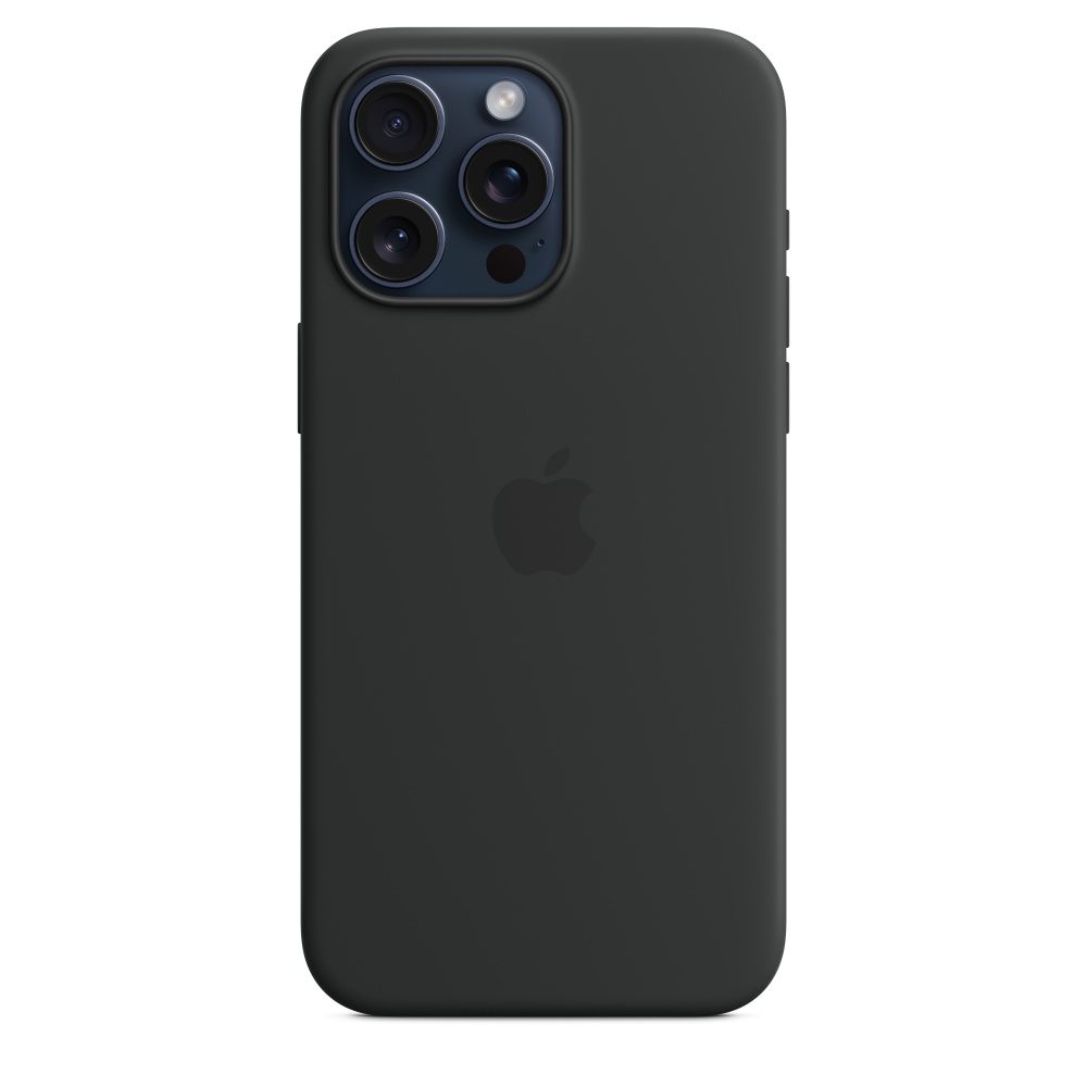 Силиконовый чехол Apple iPhone 15 Pro Max Silicone Case with MagSafe - Black (MT1M3ZM/A) для iPhone 15 Pro Max