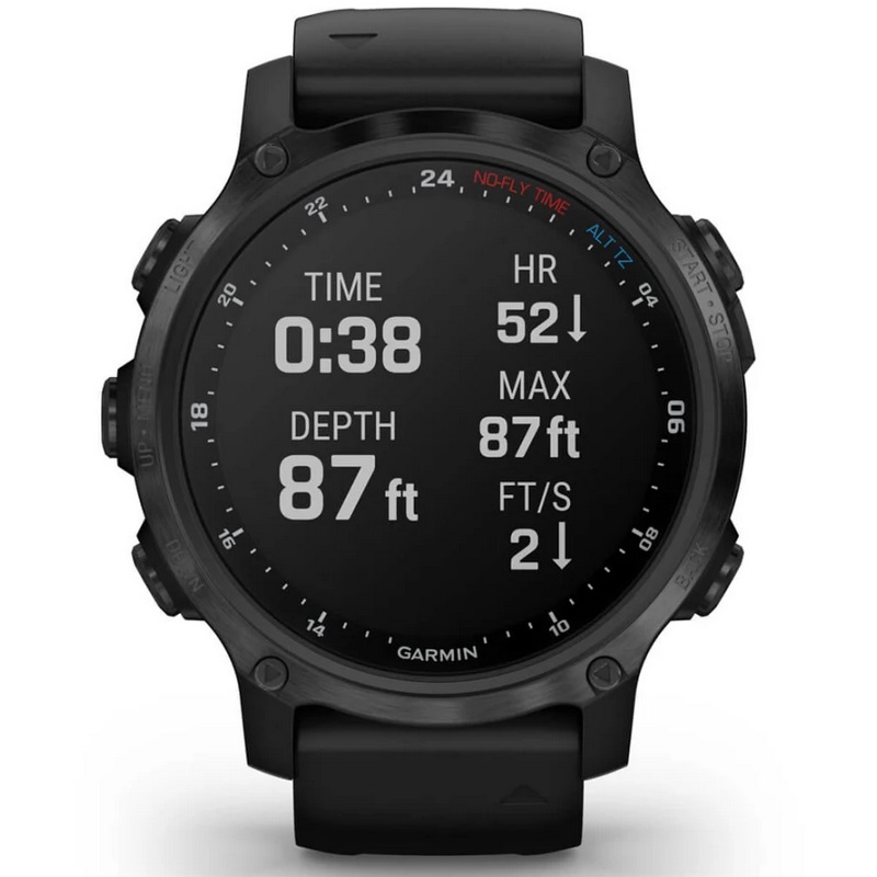 Умные часы Garmin Descent Mk2S Carbon Grey DLC with Black Silicone Band (010-02403-04)