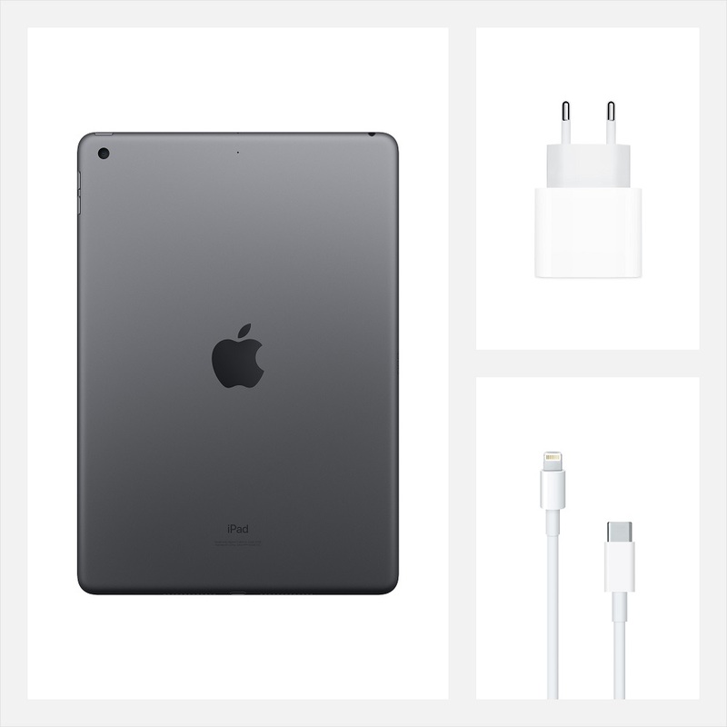 Планшет Apple iPad (2020) 128Gb Wi-Fi Space Gray (MYLD2RU/A)