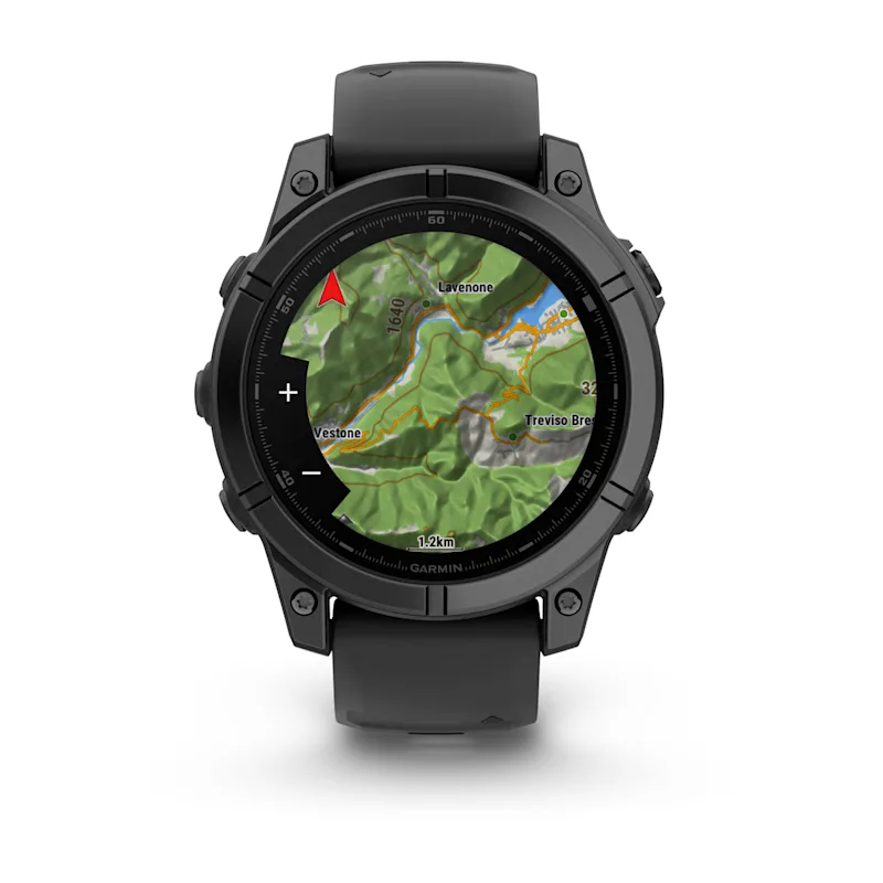 Умные часы Garmin Fenix E Slate Grey Steel with Black Silicone Band (010-03025-01)