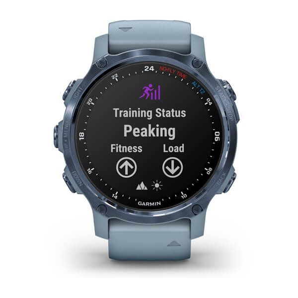 Умные часы Garmin Descent Mk2S Mineral Blue with Sea Foam Silicone Band (010-02403-07)