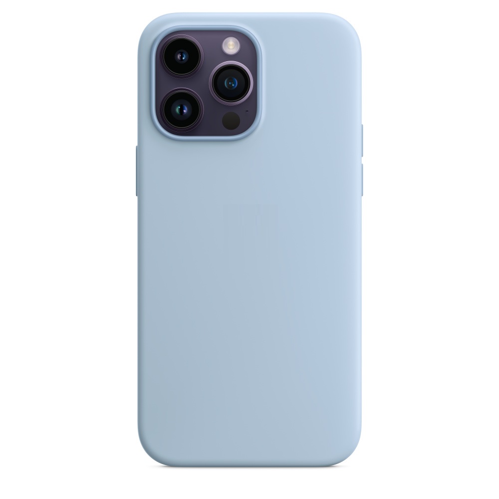 Силиконовый чехол Naturally Silicone Case with MagSafe Sky для iPhone 14 Pro Max