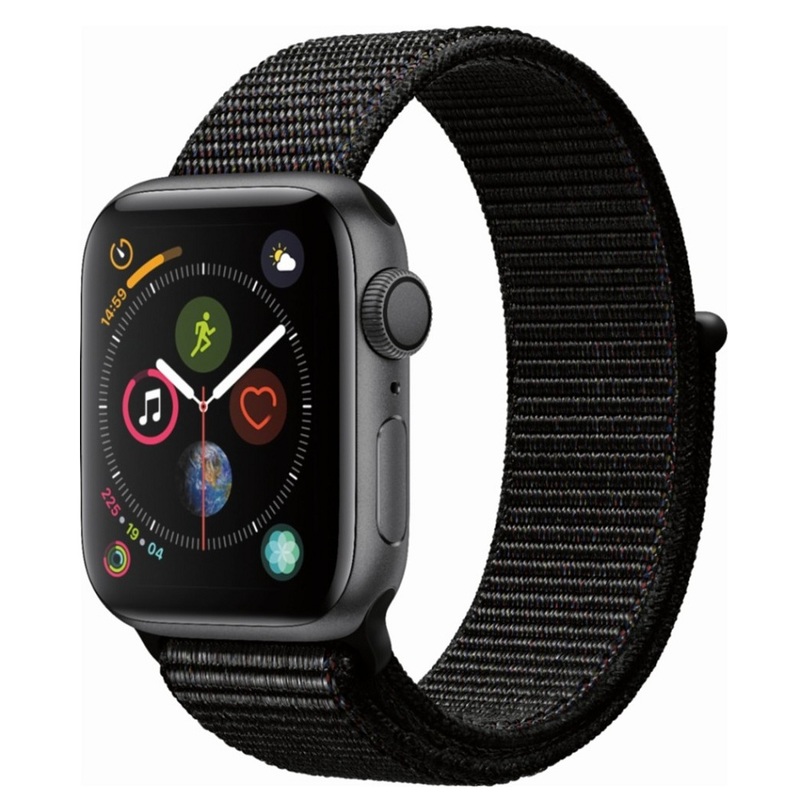 Часы Apple Watch Series 4 GPS 44mm (Space Gray Aluminum Case with Black Sport Loop) (MU6E2RU/A)