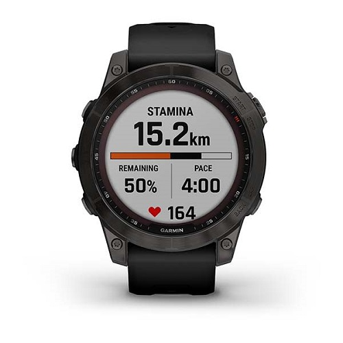 Умные часы Garmin fenix 7 – Sapphire Solar Edition Carbon Grey DLC Titanium with Black Band (010-02540-21)