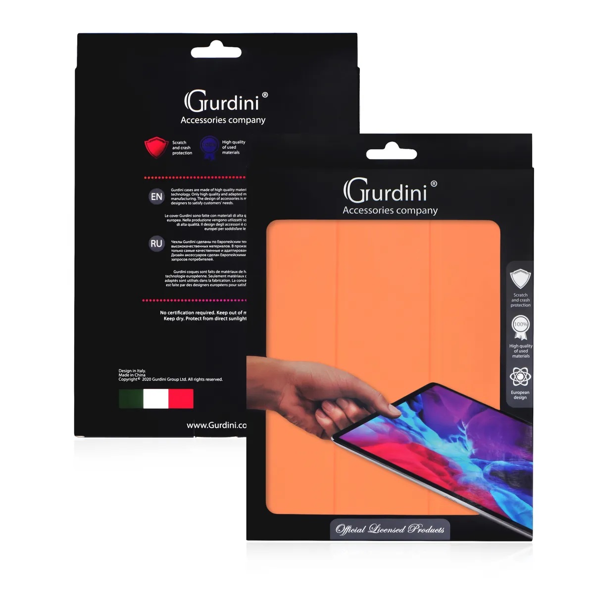Чехол-книжка Gurdini Milano Series (pen slot) для iPad Pro 11 Orange