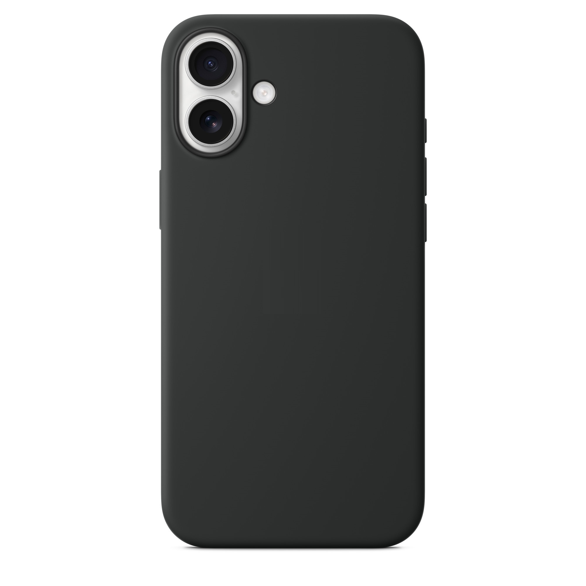 Силиконовый чехол Naturally Silicone Case with MagSafe Black для iPhone 16 Plus