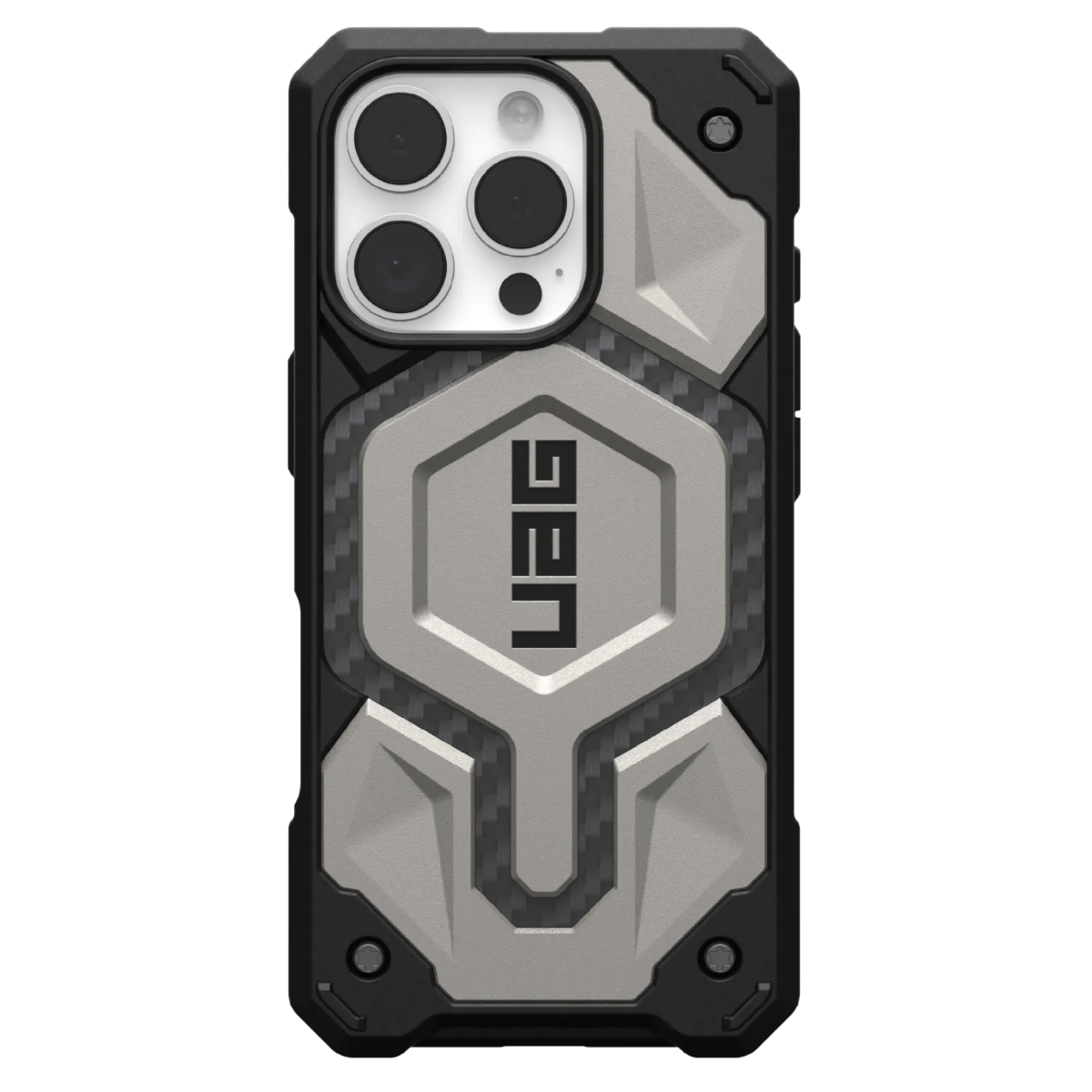 Противоударный защитный чехол UAG Monarch Pro MagSafe для iPhone 16 Pro Titanium