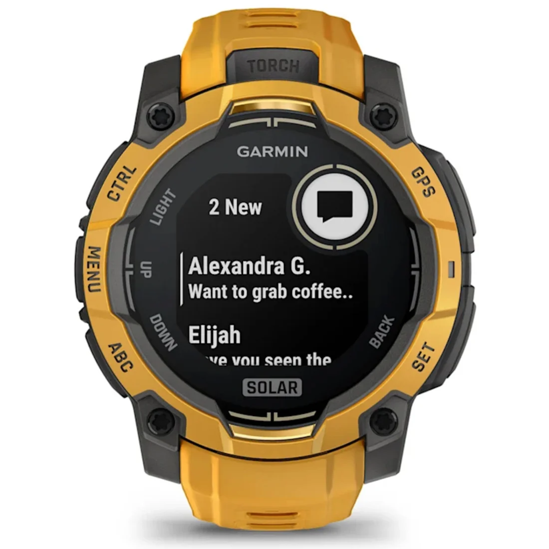 Умные часы Garmin Instinct 3 – 45 mm, Solar Sunburst with Sunburst/Grey Band (010-02934-02)