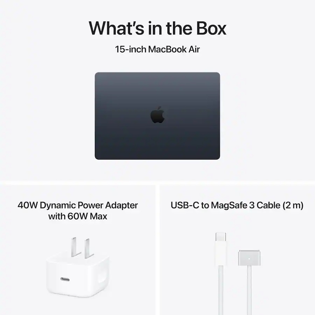 Ноутбук Apple MacBook Air 15 2026 M5 (15.3/2880x1864/16GB/512GB SSD/Apple graphics 10-core) Midnight (MDVH4)